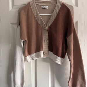 Hollister Multitone Cropped Cardigan